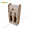 Arch Lid Wood Wine Box/2 Bottles