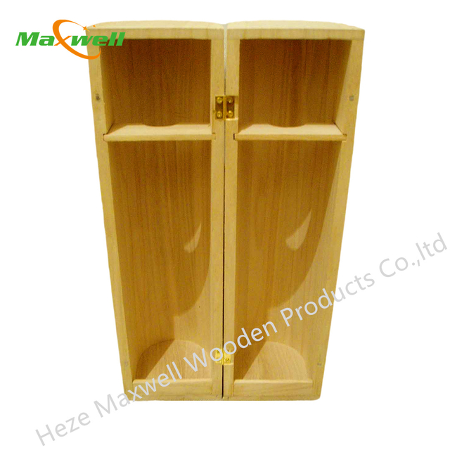 Wood Wine Box/2 Bottles