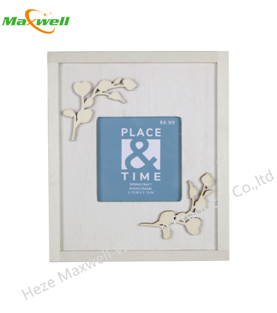 WOOD FRAME FLOWER AND BIRD