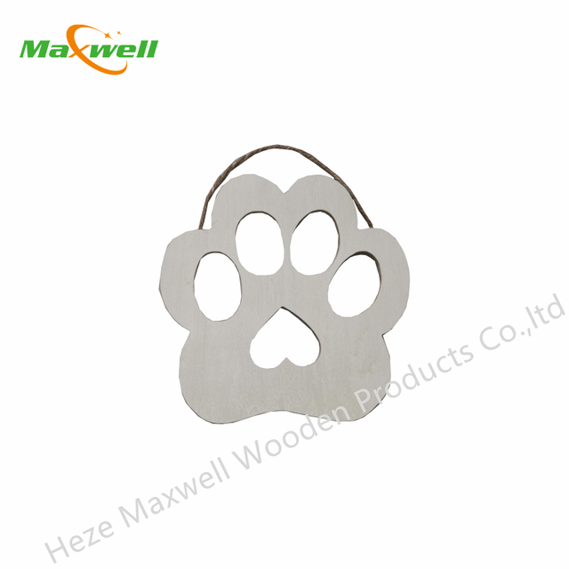 WOOD PAW PLAQUE