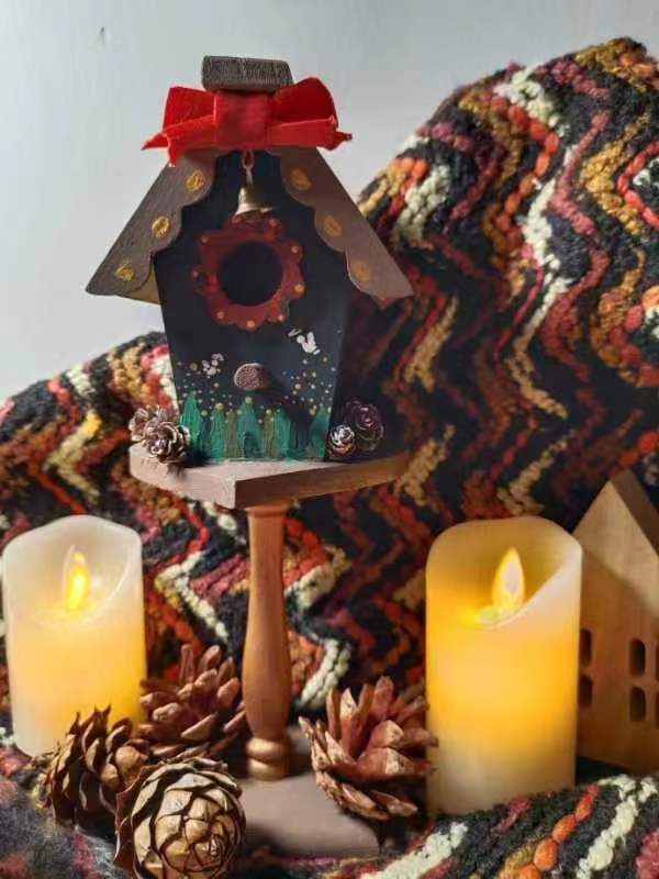 wood birdhouse