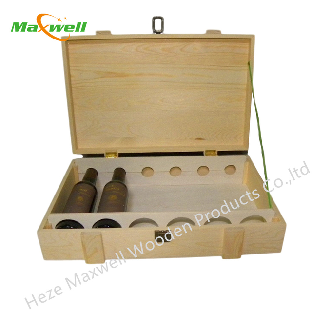 Wood Wine Box/6 Bottles