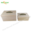 WOODEN BOX WITH METAL HANDLE