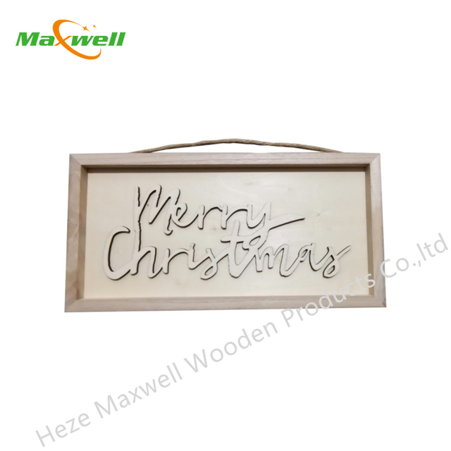 Wood Christmas sign-merry christmas