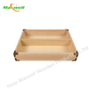 Wood Serving Tray-Metal Cornner