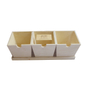 3PC WOOD PLANTERS