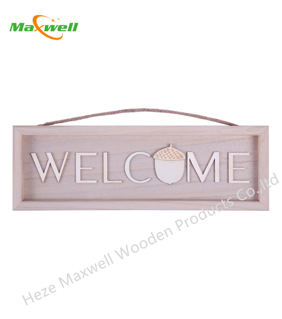 WOOD SIGN WELCOME