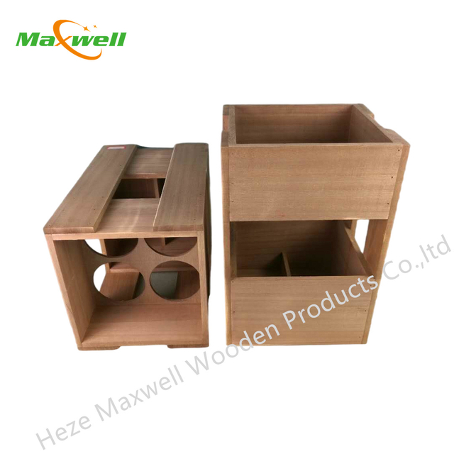Wood Wine Crate 2 bottles
