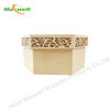 Hexagon Shaped Wood Box with Laser Lid