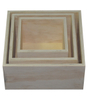 BOXMULTI 3PC SQUARE WOOD