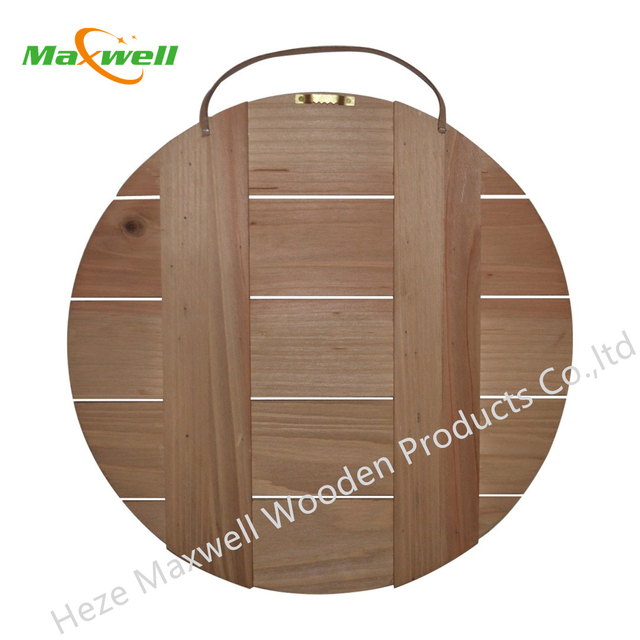 BROWN WOOD PALLET CIRCLE 14X14