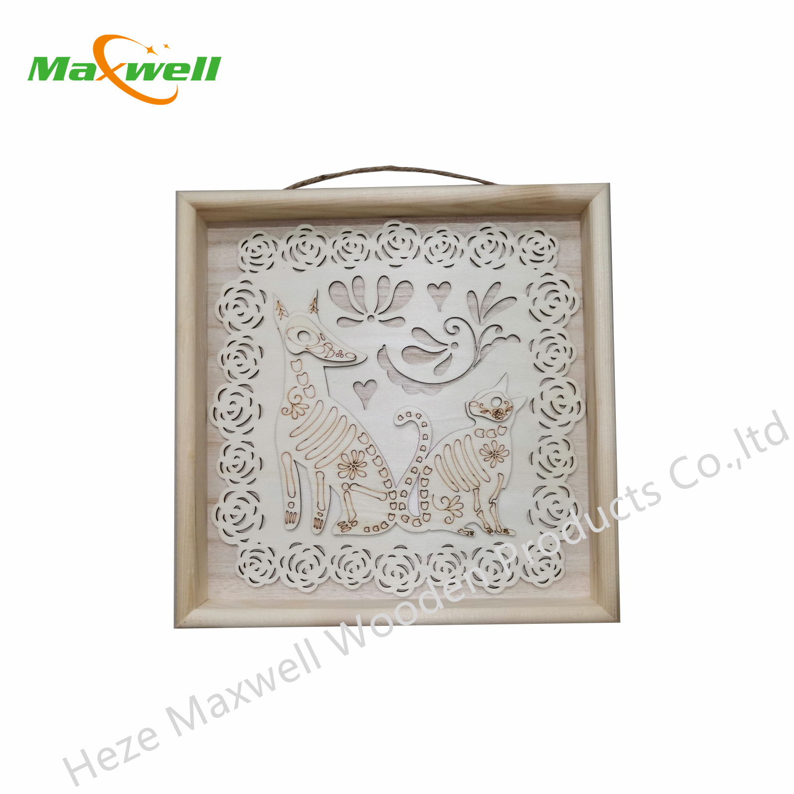 LH9989LA-WD DOTED 3D SCENE ANIMALS 