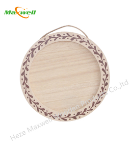 Wood Round Sign Burned Edge