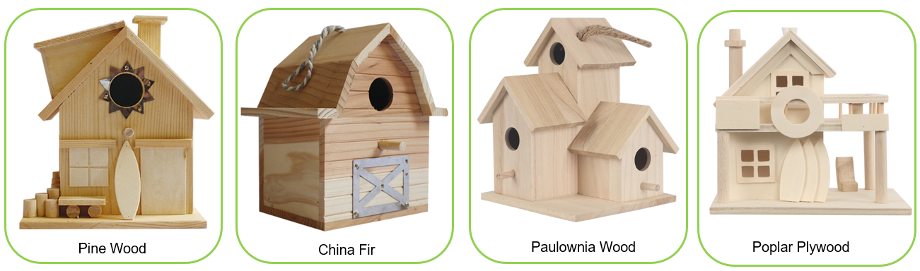 Multi Material-Wood Birdhouse