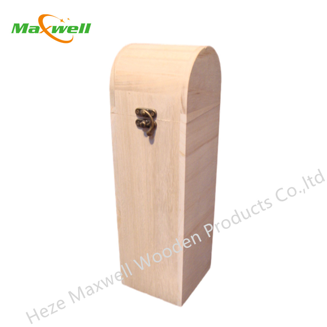 Arch Lid Wood Wine Box