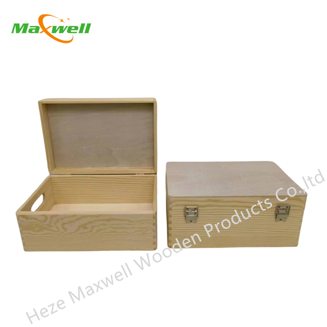 WOOD RECTANGLE BOX WHITE