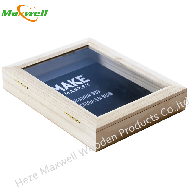 WOOD HINGED SHADOWBOX 11X14
