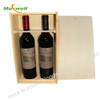 Wood Wine Box/2 Bottles