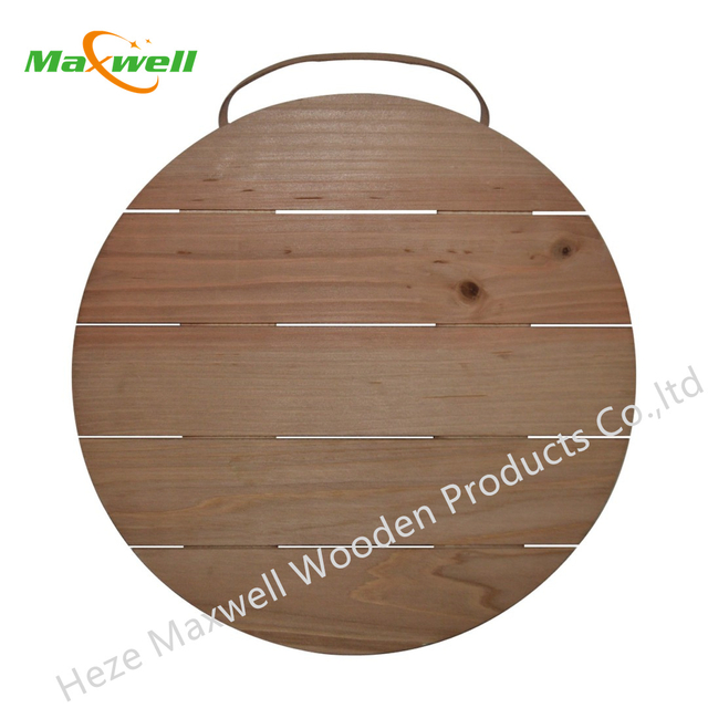 BROWN WOOD PALLET CIRCLE 14X14
