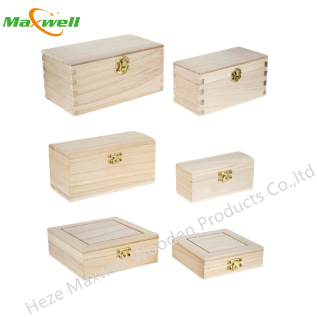 WOOD BOX 2PC SET AST