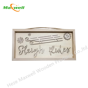 Wood Christmas sign-merry christmas