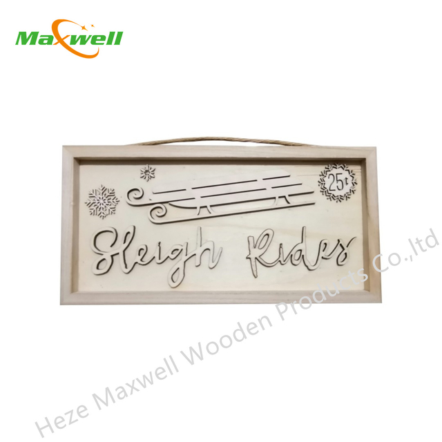 Wood Christmas sign-merry christmas