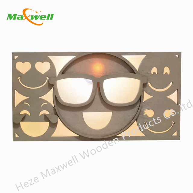 LED WOOD BOX EMOJIS