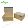 Wood rectangle box with side handle
