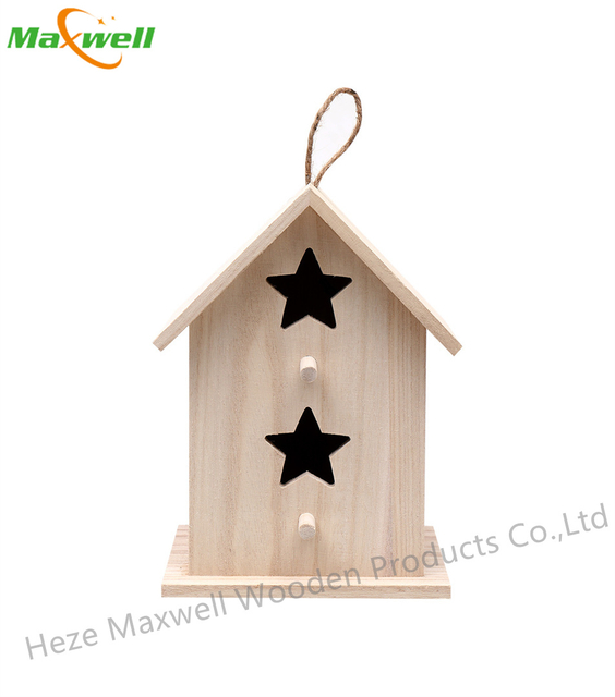 Large Birdhosue- Star Cutout