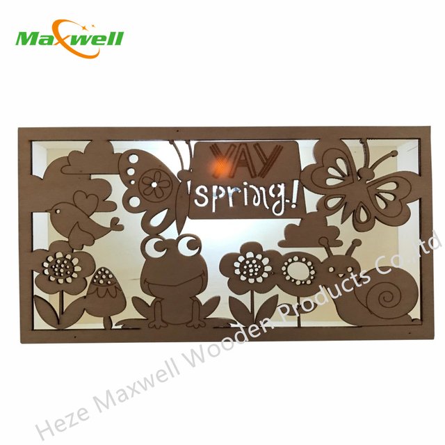 Wood LED Box Spring