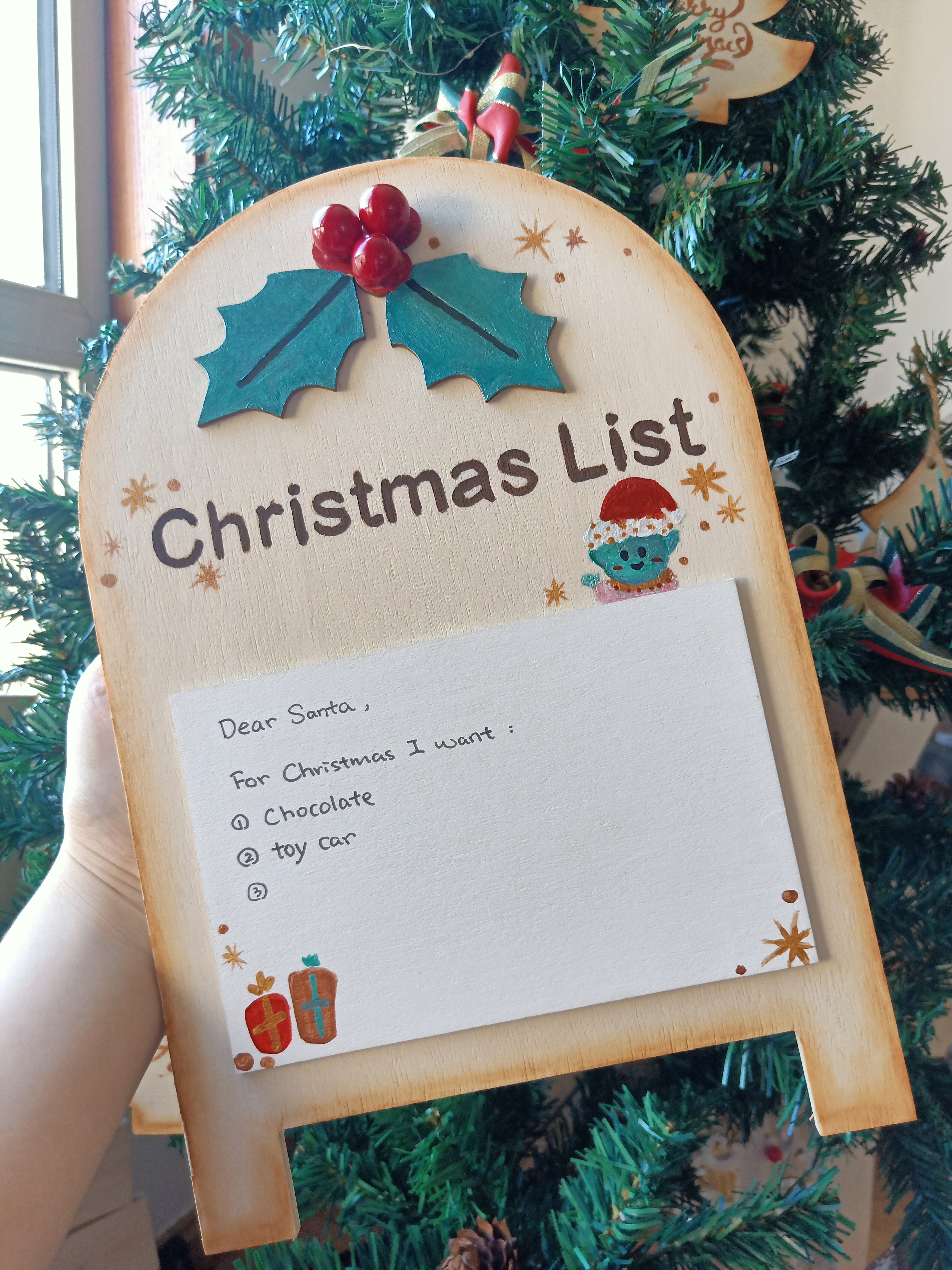 Christmas list-dry easy board