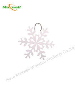 Wood laser décor-snowflake