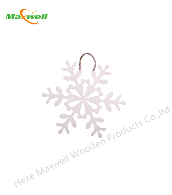 Wood laser décor-snowflake