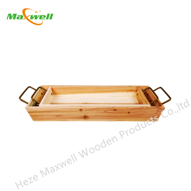 China Fir Serving Tray 2asst