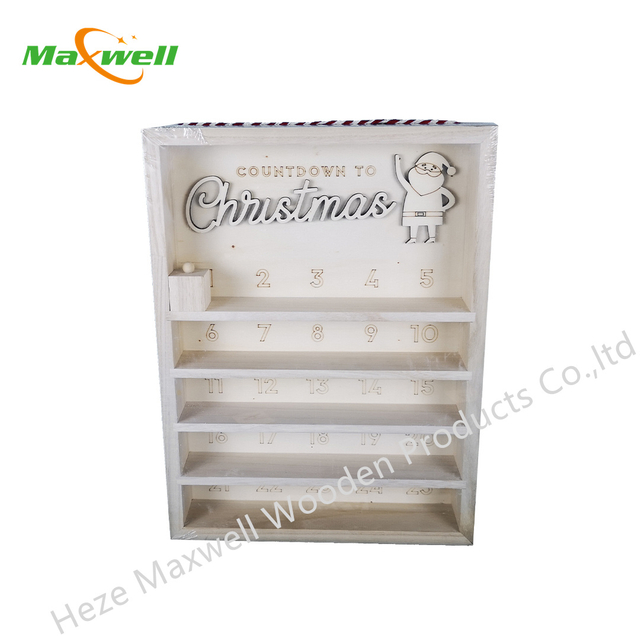 Wood Christmas countdown
