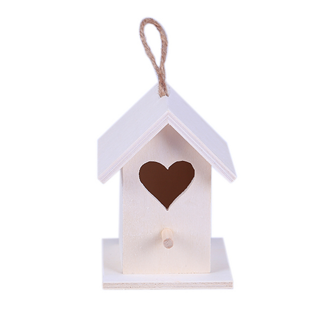 Mini Birdhouse-Heart Opening