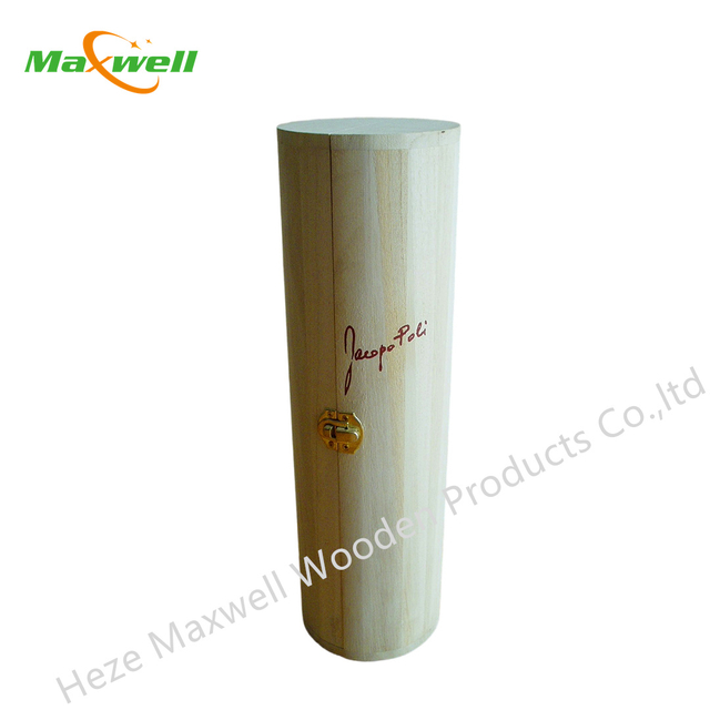 Wood Wine Round Tube