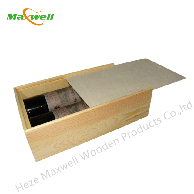 Wood Wine Box/2 Bottles