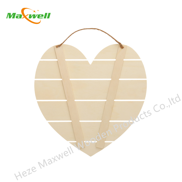 Wood Sign-Slat Heart
