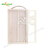 Wood Sign-Rectangle with Flower Layered