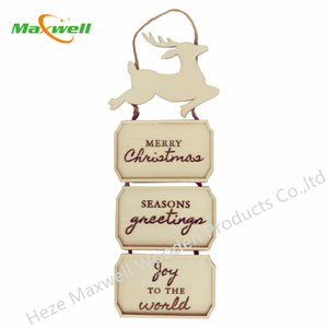 Wood Christmas vertical sign