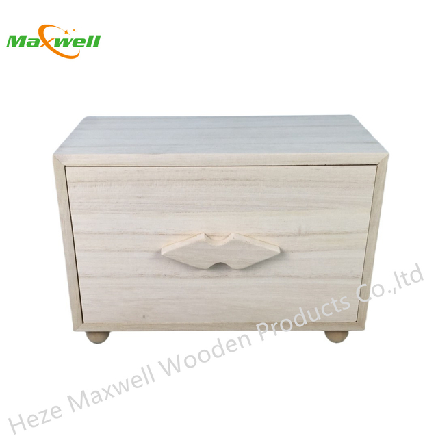 Wood Box With Drawer