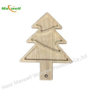 Wood Tray-Christmas Tree Shape