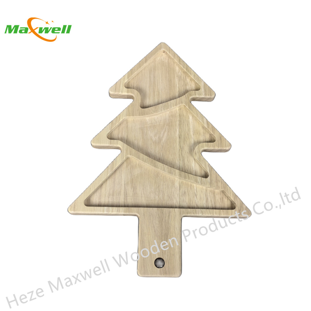 Wood Tray-Christmas Tree Shape