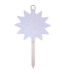 WOOD YARD SIGN STARBURST