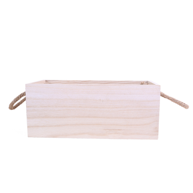 PLANTER WITH ROPE HANDLES