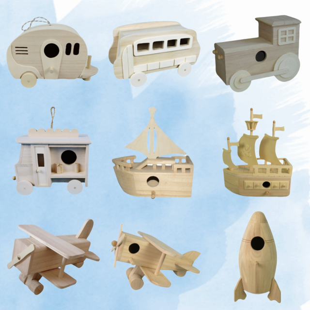 Vehicles Wooden Birdhouse