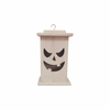 WOOD LED LANTERN SCARY FACE