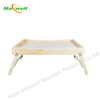 Wood Serving Tray with Folding Legs