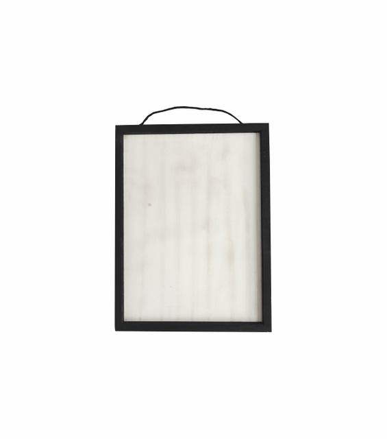 HAL WOOD SIGN BLACK WASH 16X12